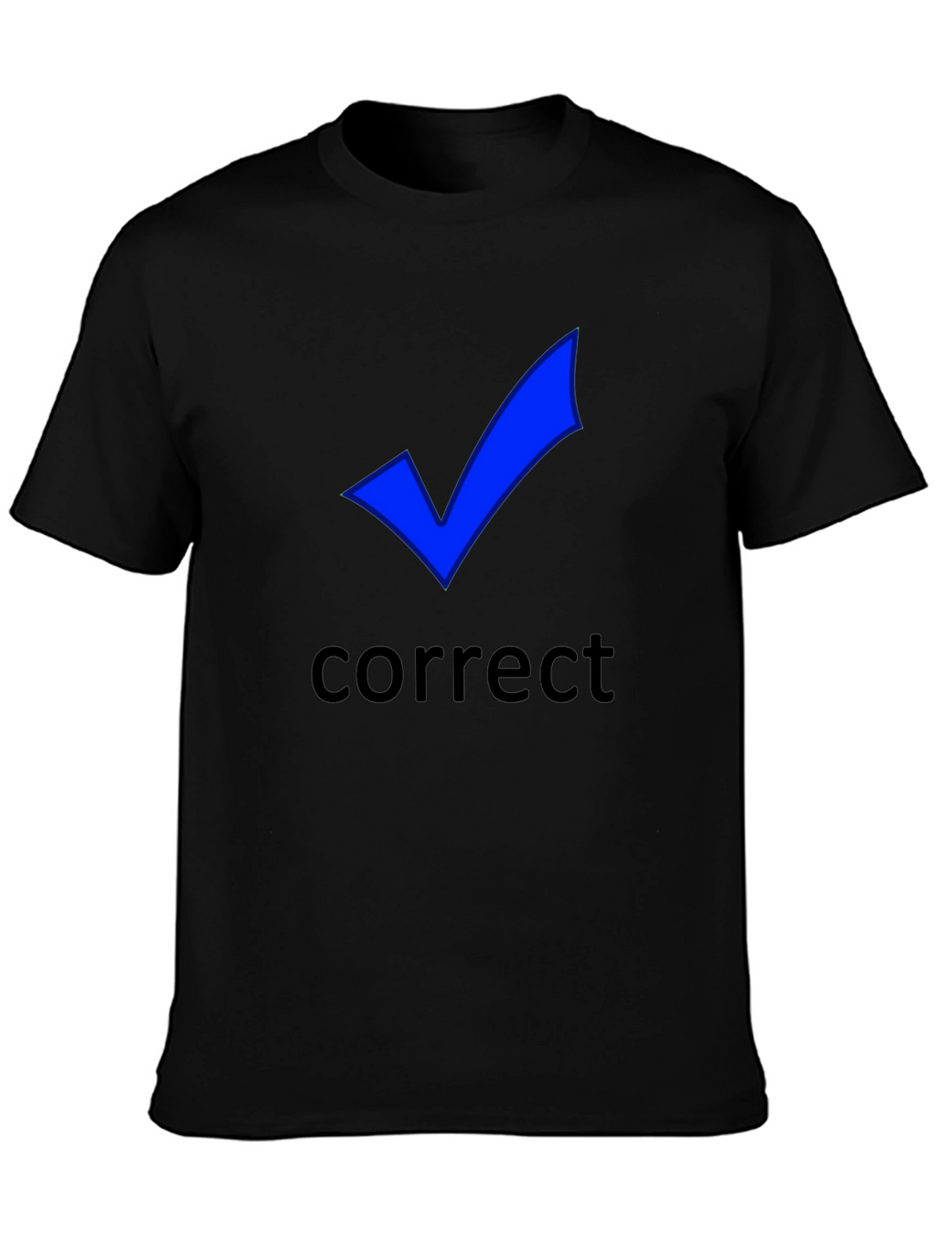 Correct Check Mark T-Shirt - Black