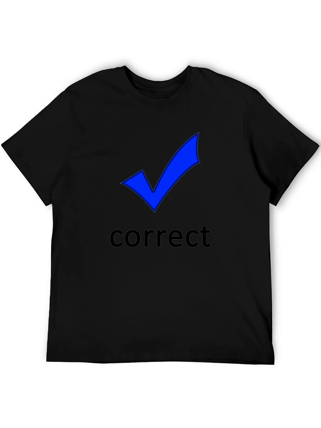 Correct Check Mark T-Shirt - Black