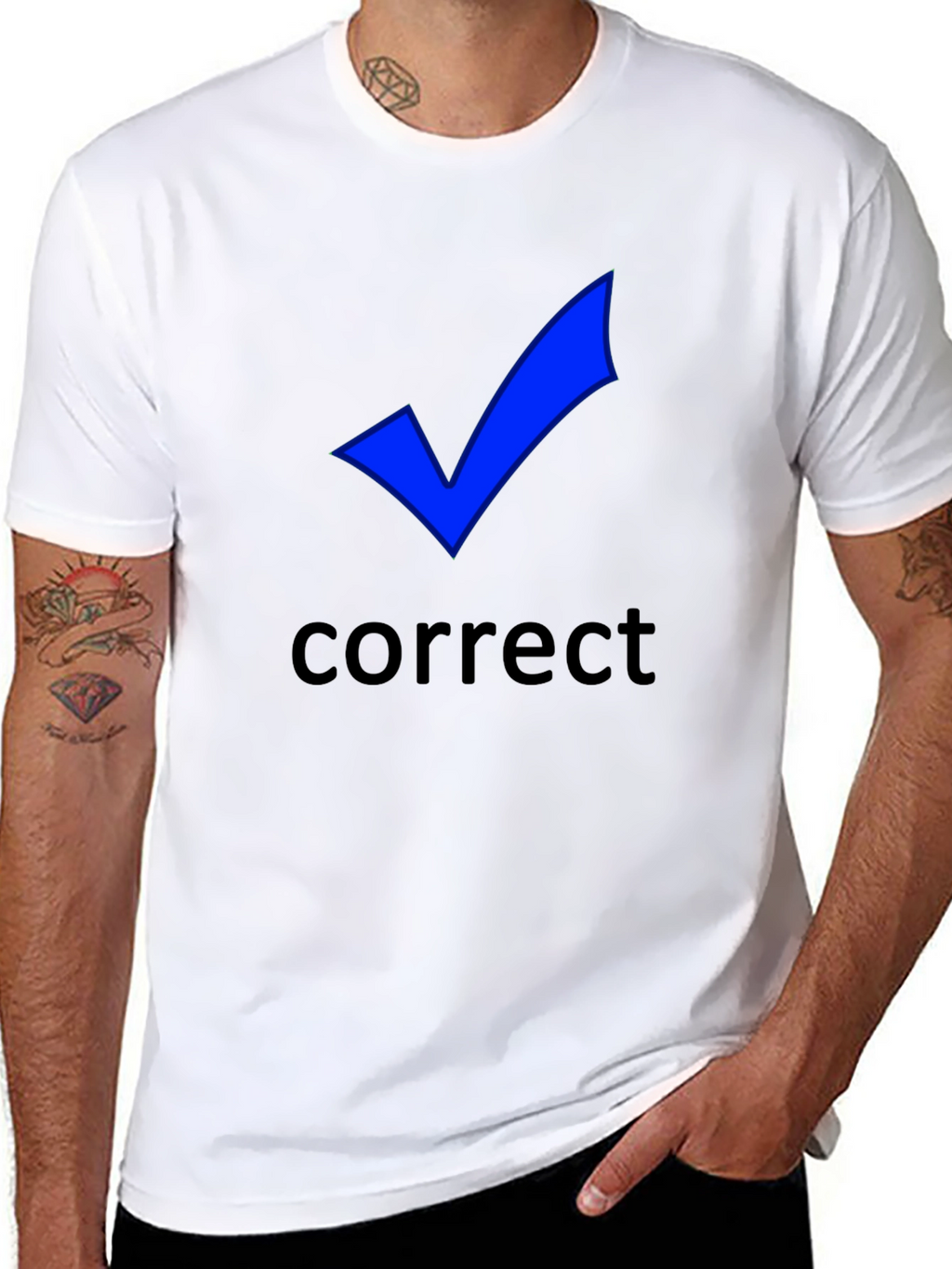 Correct Check Mark T-Shirt - Black
