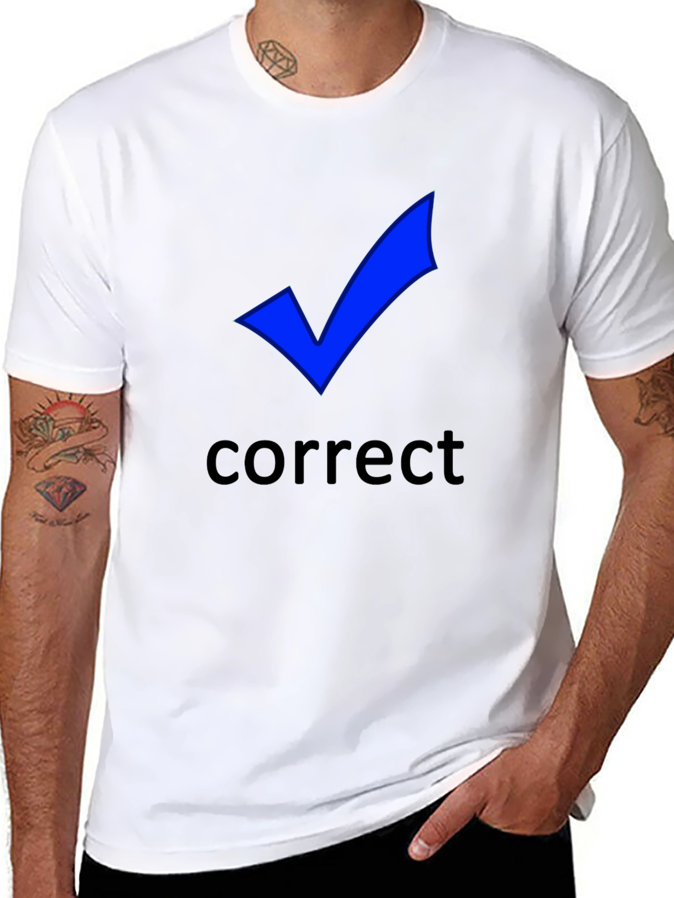 Correct Check Mark T-Shirt - Black