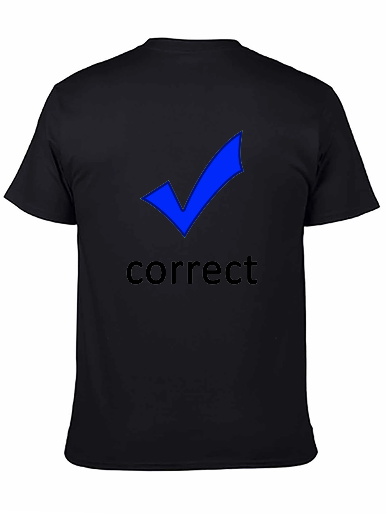 Correct Check Mark T-Shirt - Black