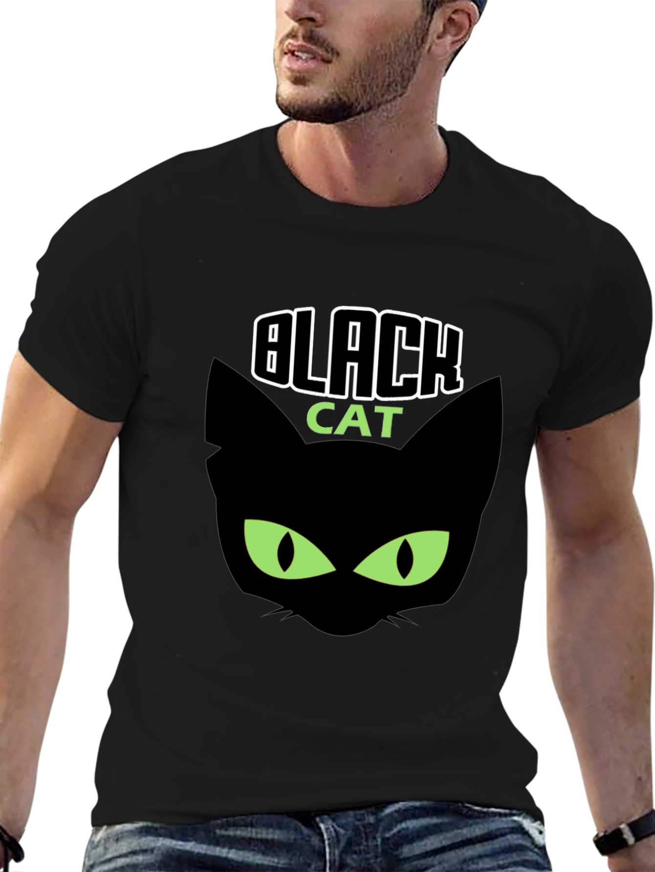 Black Cat Graphic T-Shirt