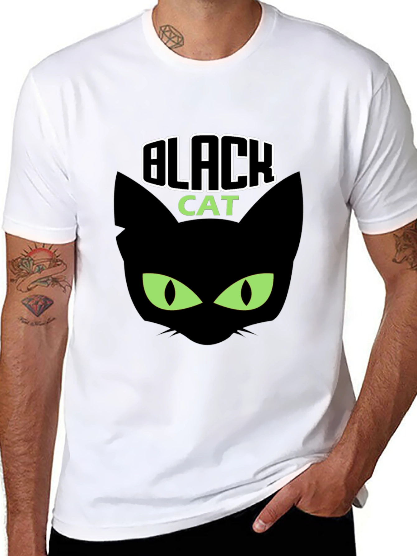 Black Cat Graphic T-Shirt