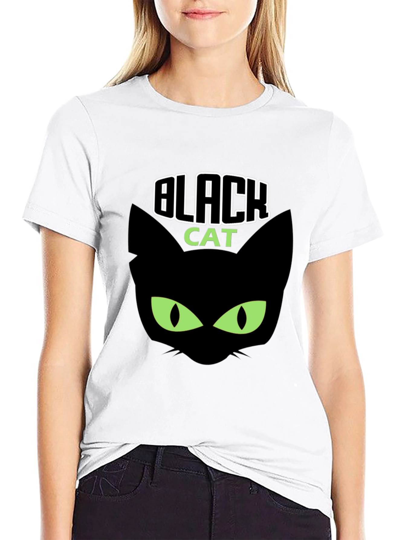 Black Cat Graphic T-Shirt
