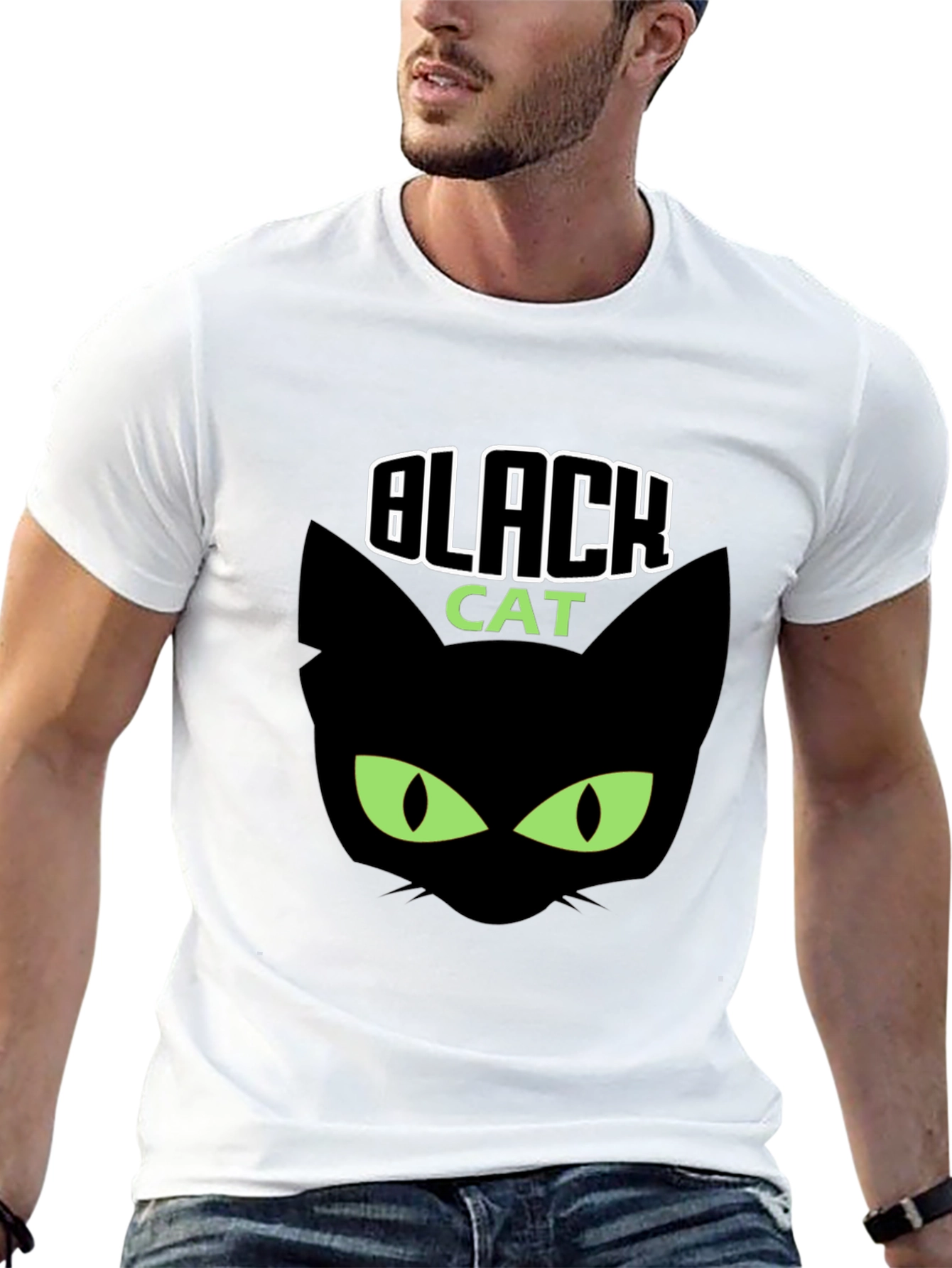 Black Cat Graphic T-Shirt
