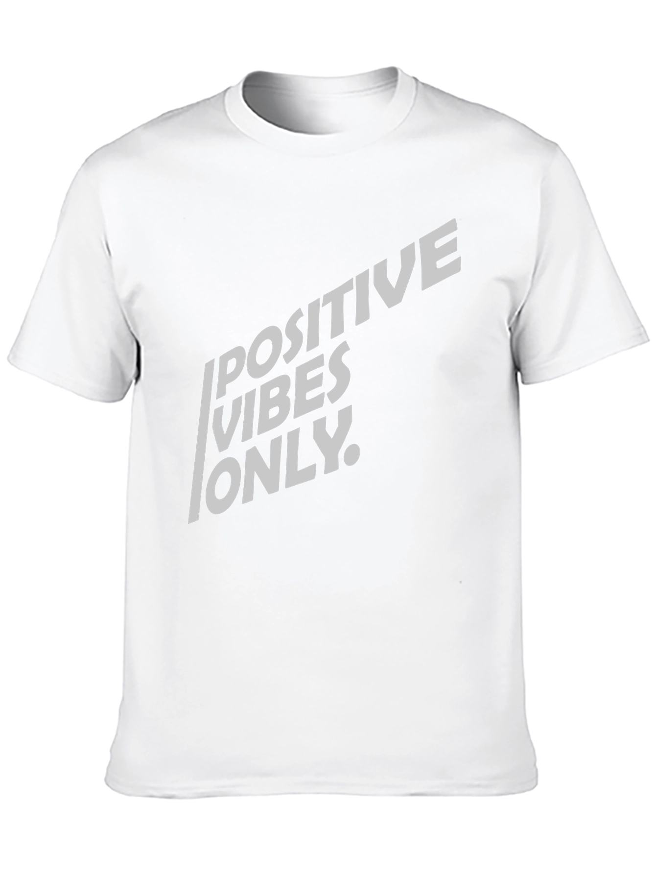 Positive Vibes Only Graphic T-Shirt - Black