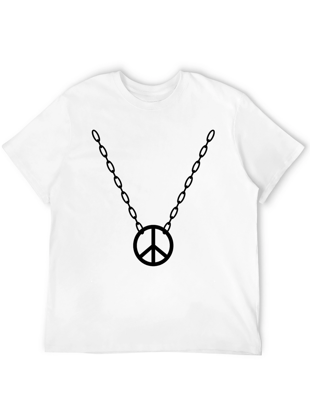 Peace Symbol Chain T-Shirt - Stylish Graphic Tee