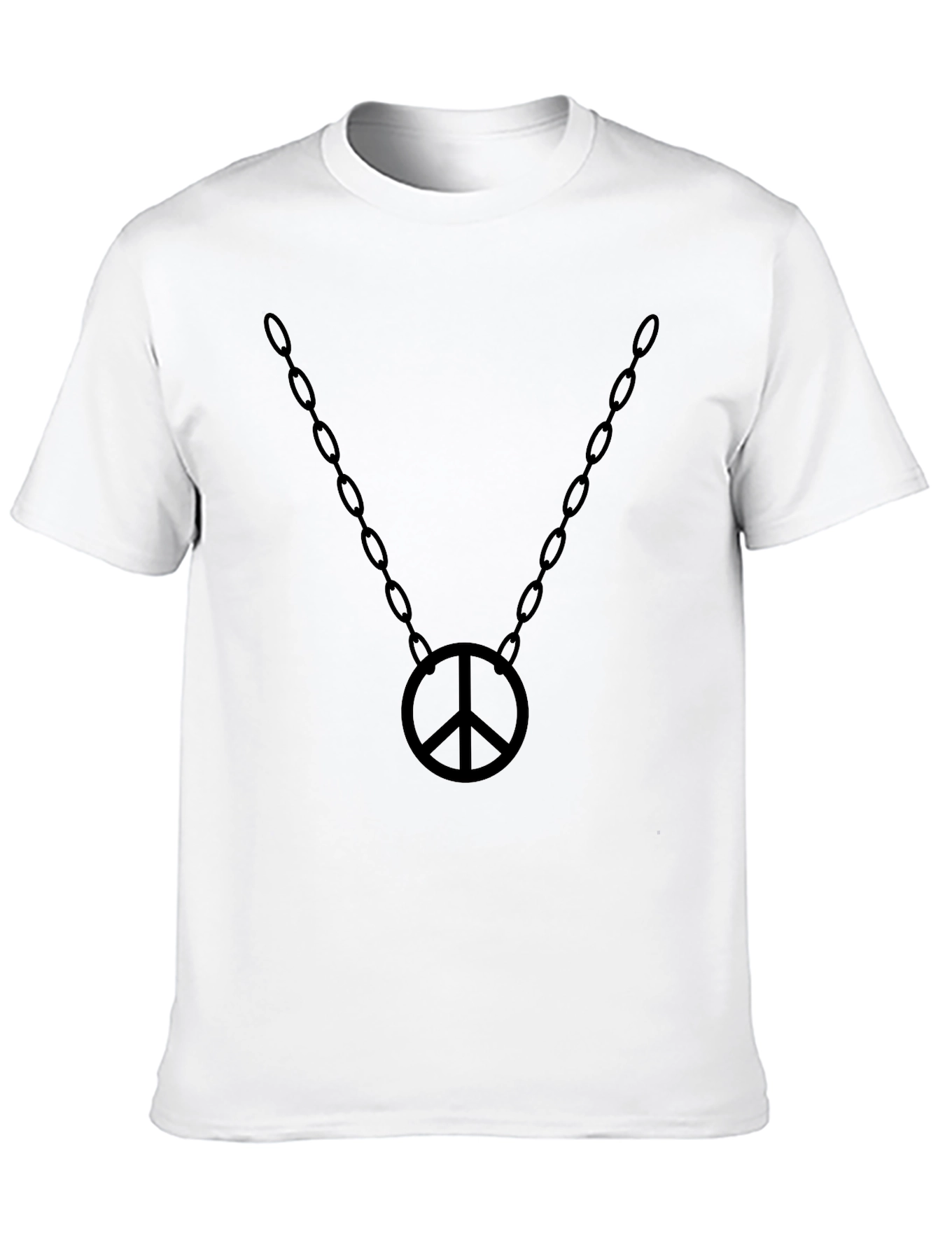 Peace Symbol Chain T-Shirt - Stylish Graphic Tee