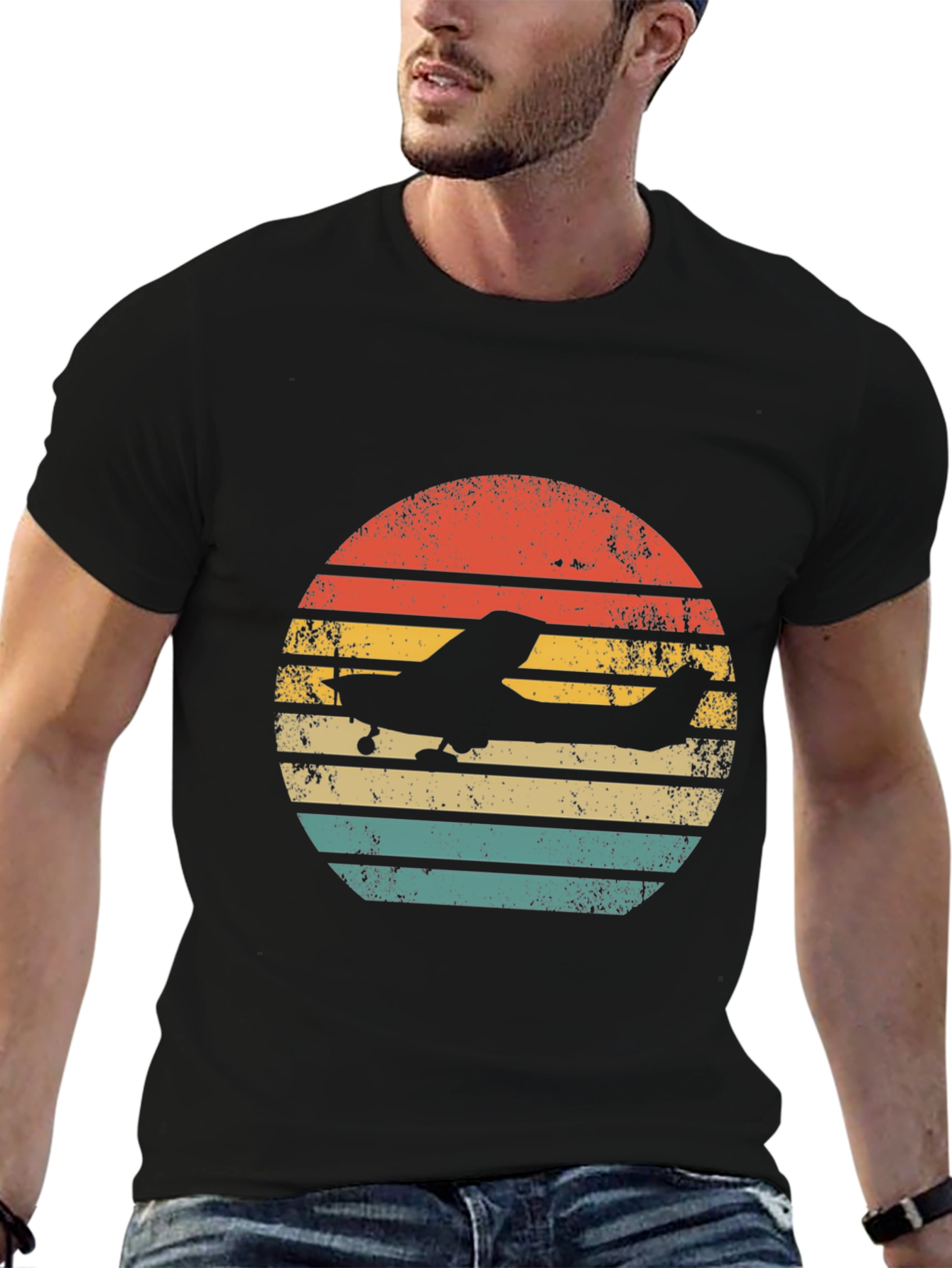 Vintage Airplane T-Shirt - Pilot Gift