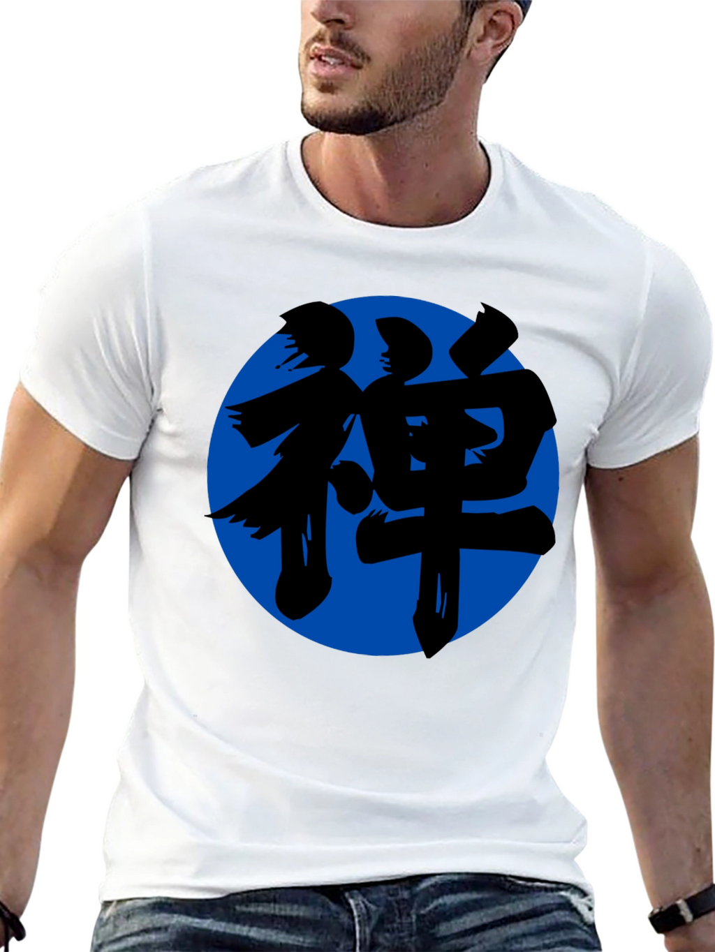 Zen Symbol T-Shirt - Black Cotton Blend