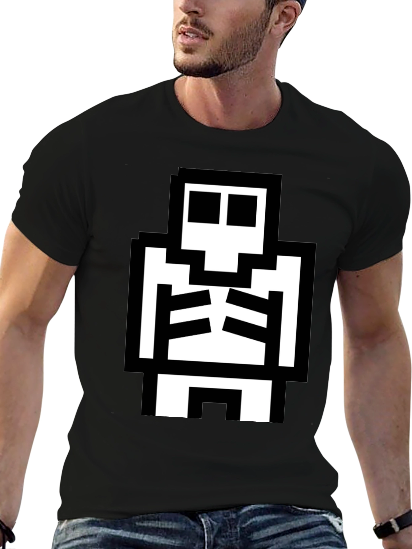 Pixel Skeleton Graphic Tee