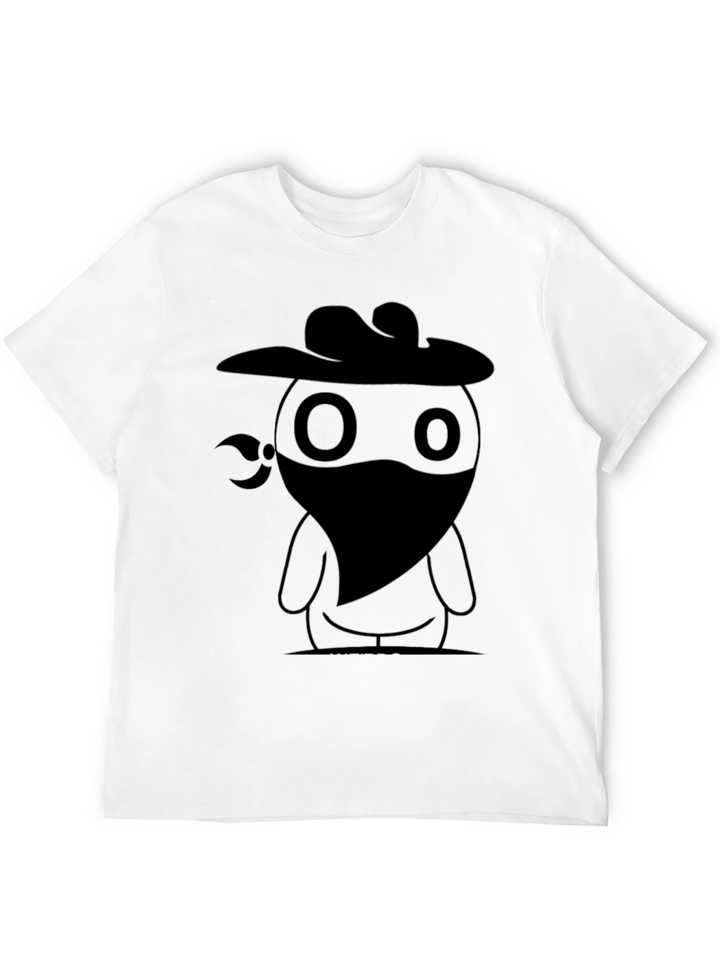 Cowboy Bandit Graphic Tee - Cool Black T-Shirt