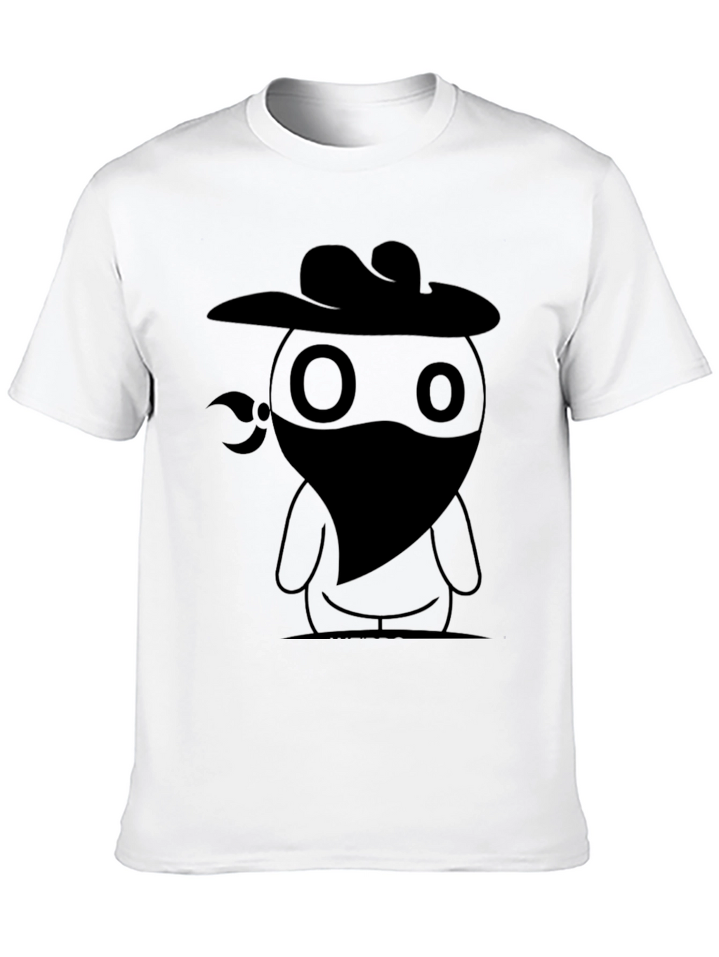 Cowboy Bandit Graphic Tee - Cool Black T-Shirt