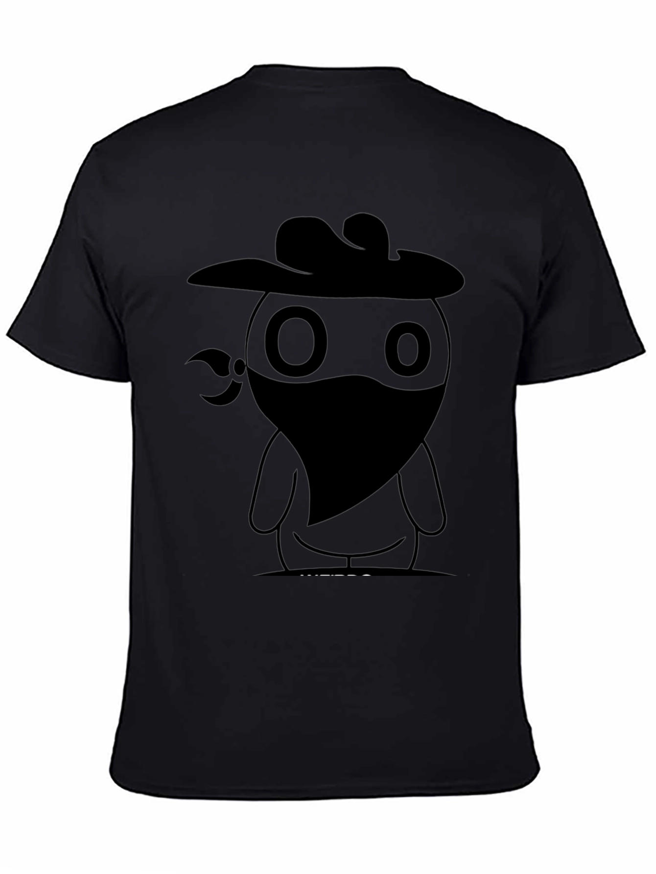 Cowboy Bandit Graphic Tee - Cool Black T-Shirt