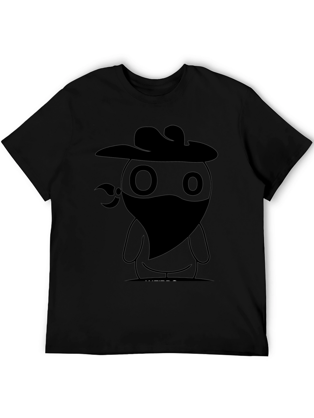 Cowboy Bandit Graphic Tee - Cool Black T-Shirt