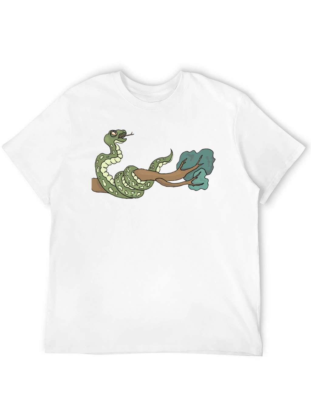 Snake On Branch Graphic T-Shirt - Cool Design!