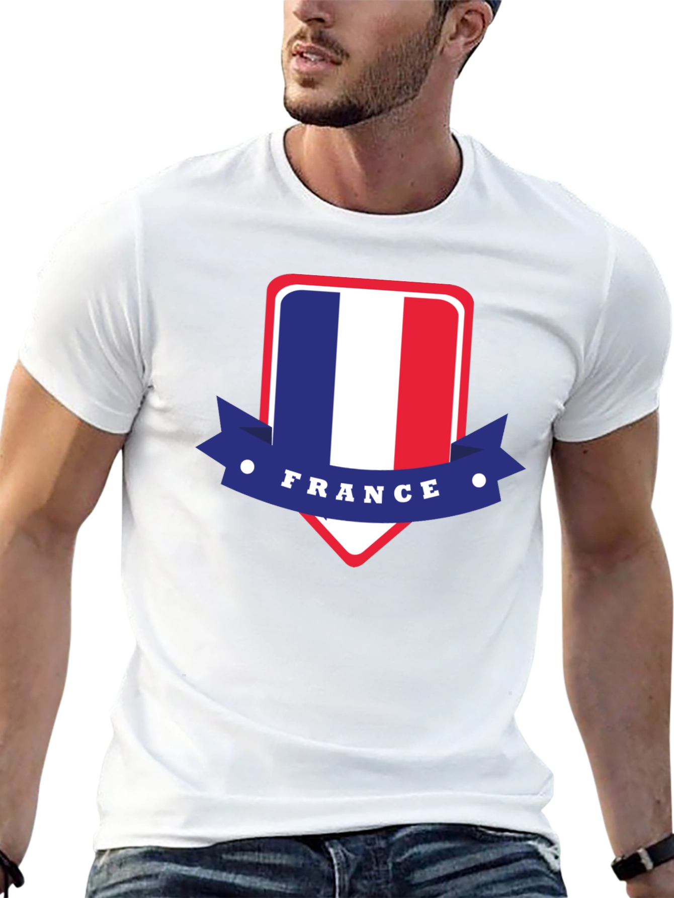 France Flag T-Shirt - Patriotic French Pride Tee