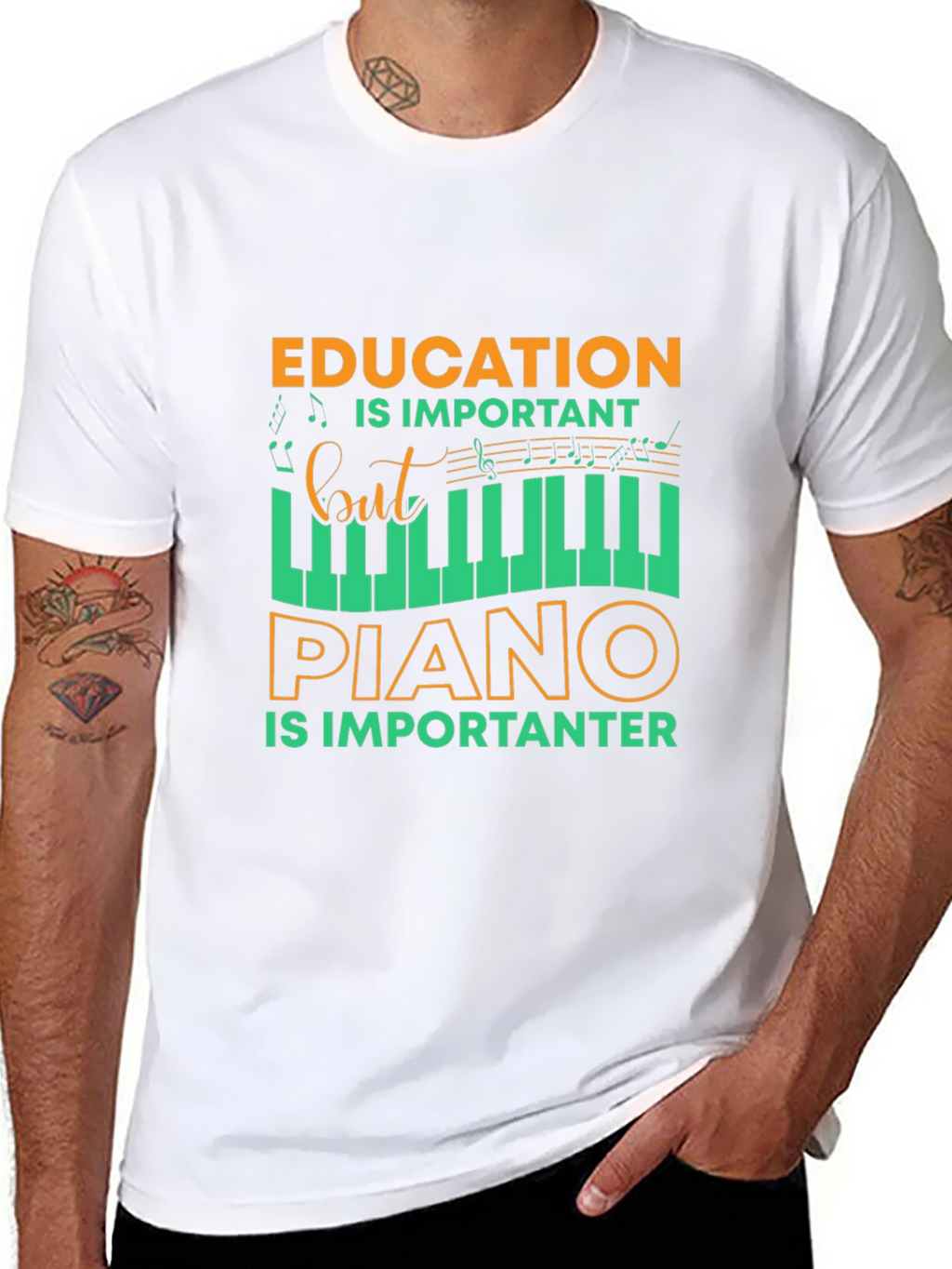 Funny Piano Education Tee