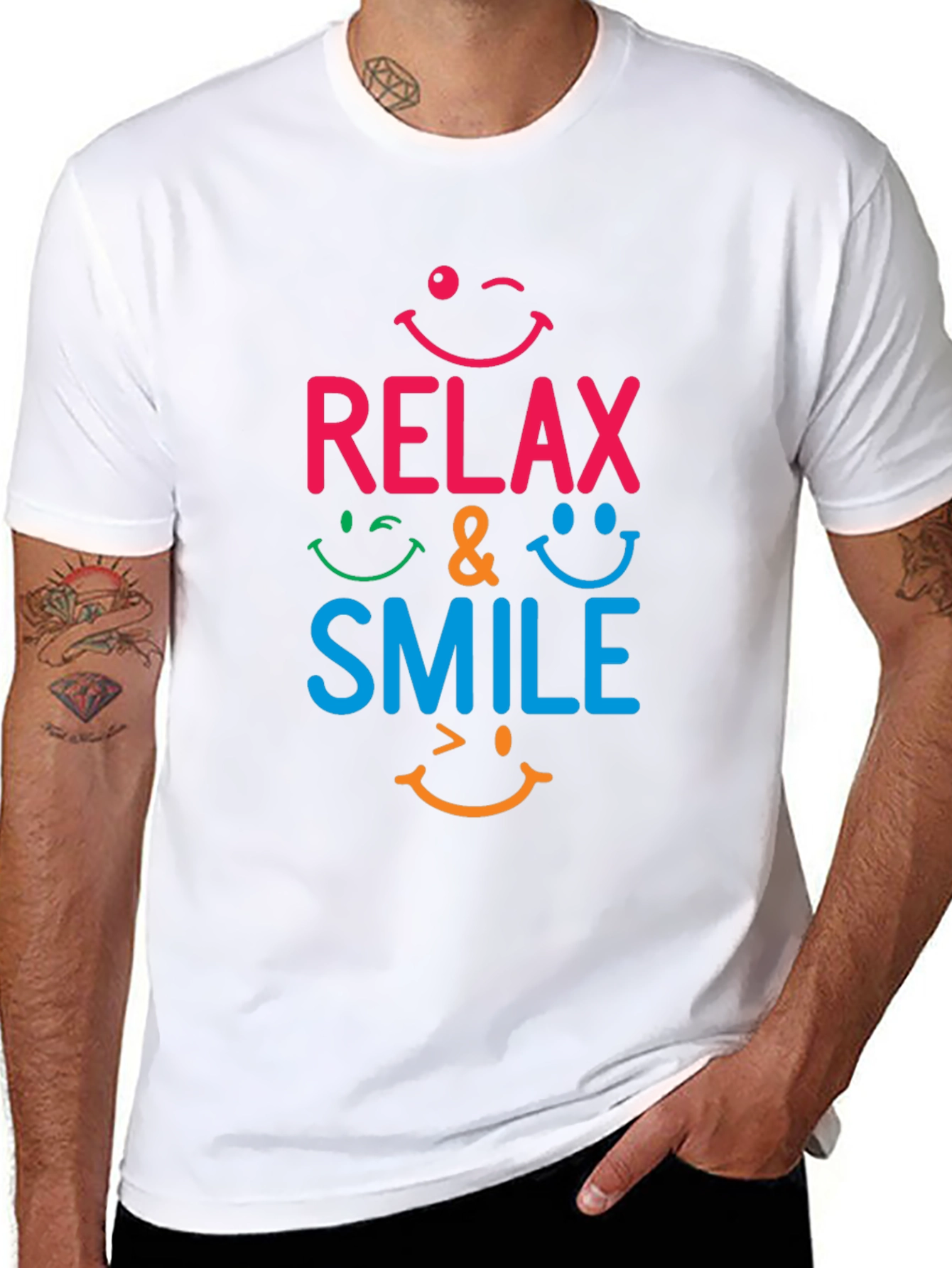 Relax & Smile Graphic T-Shirt