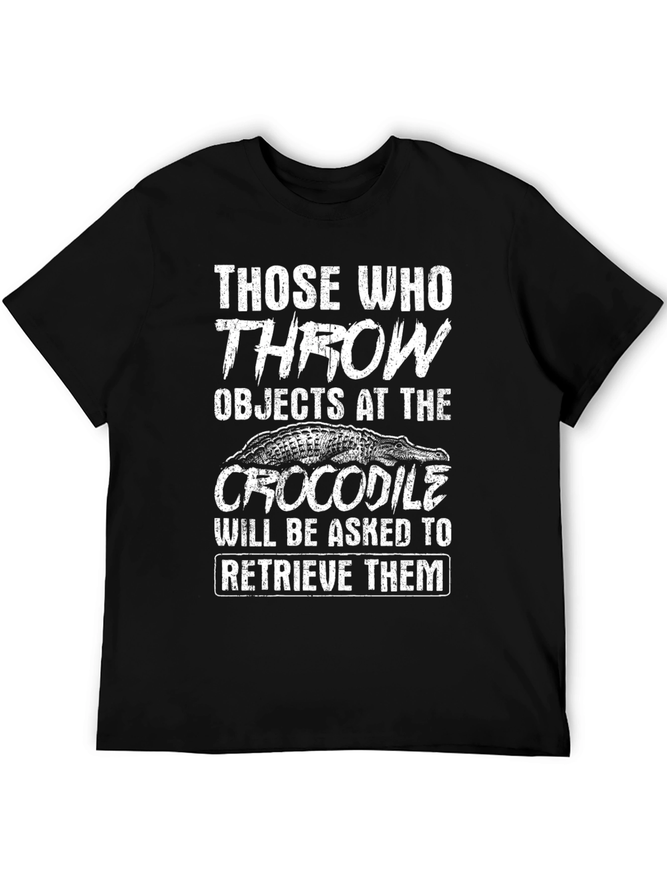 Crocodile Retrieve T-Shirt - Funny Animal Tee