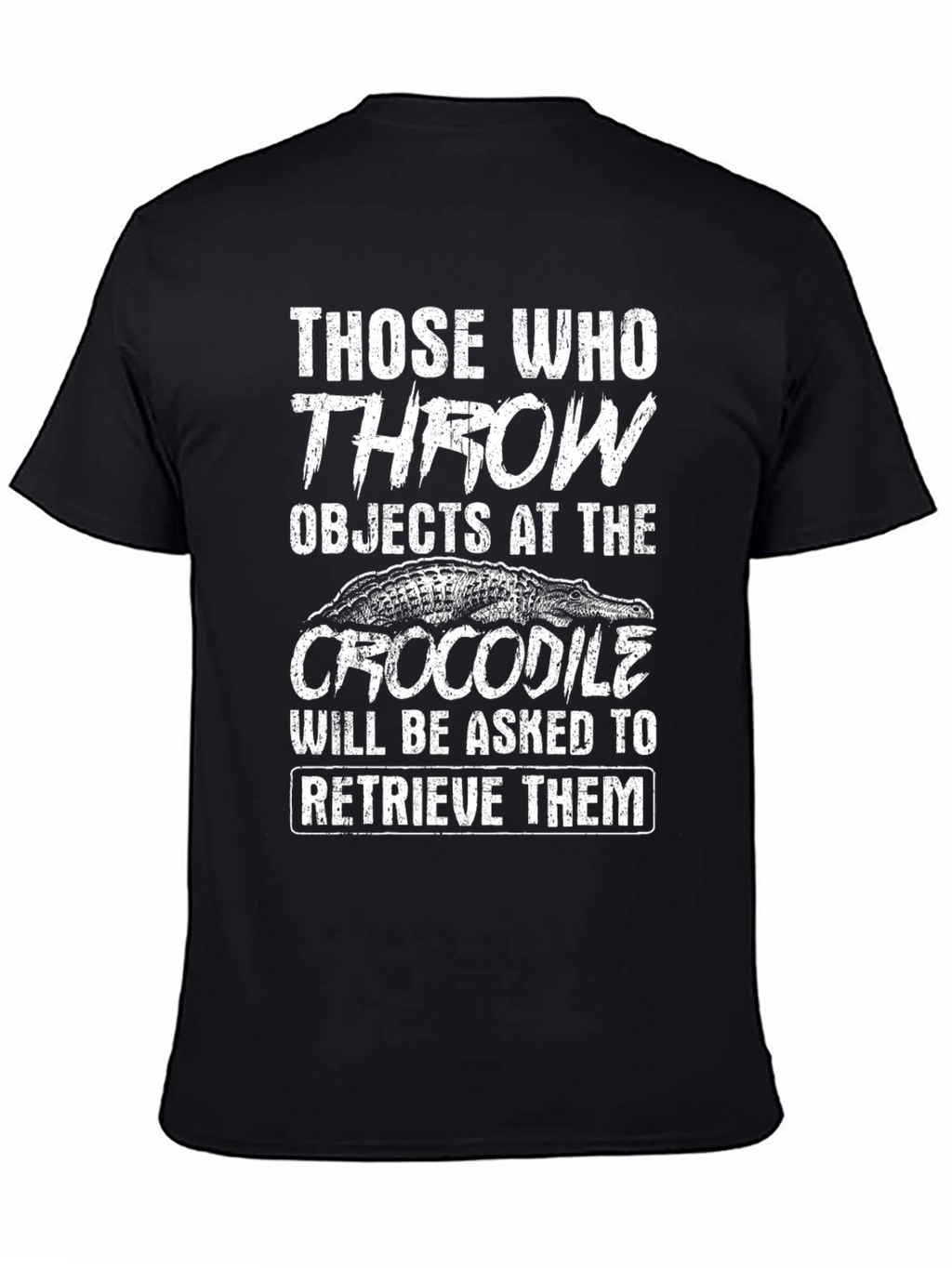 Crocodile Retrieve T-Shirt - Funny Animal Tee