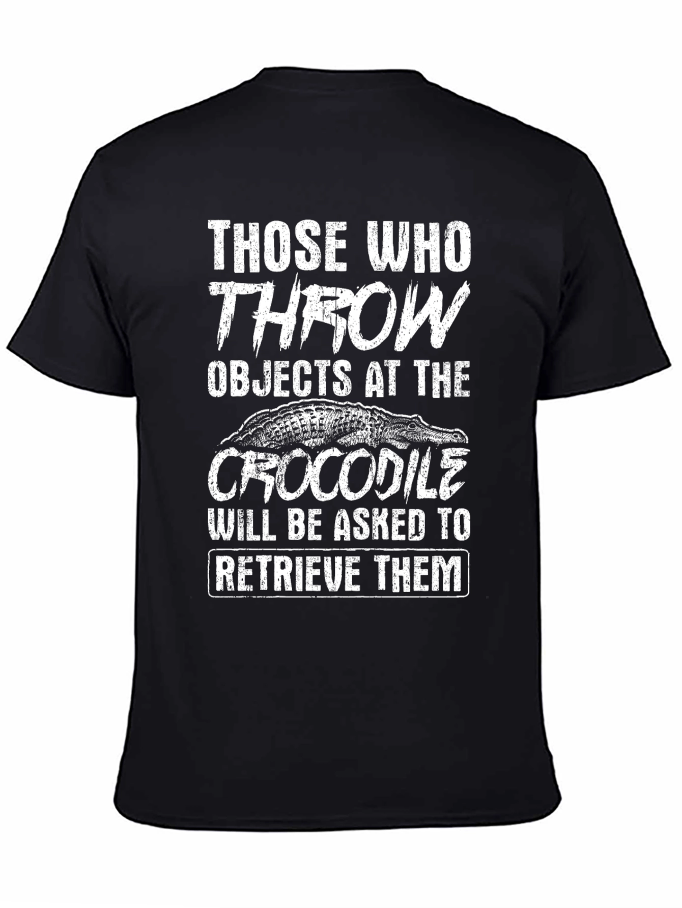 Crocodile Retrieve T-Shirt - Funny Animal Tee