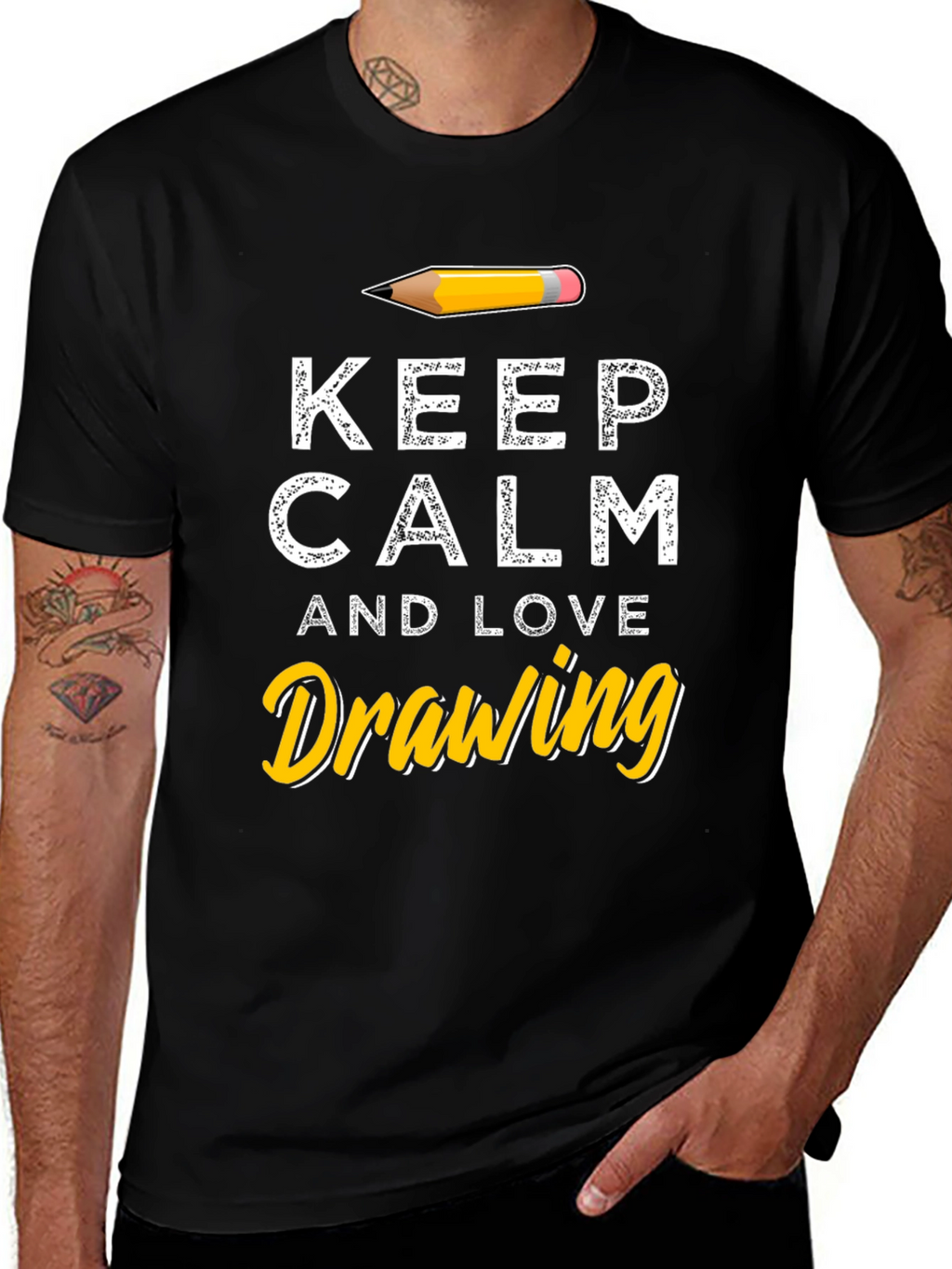 Keep Calm and Love Drawing T-Shirt
