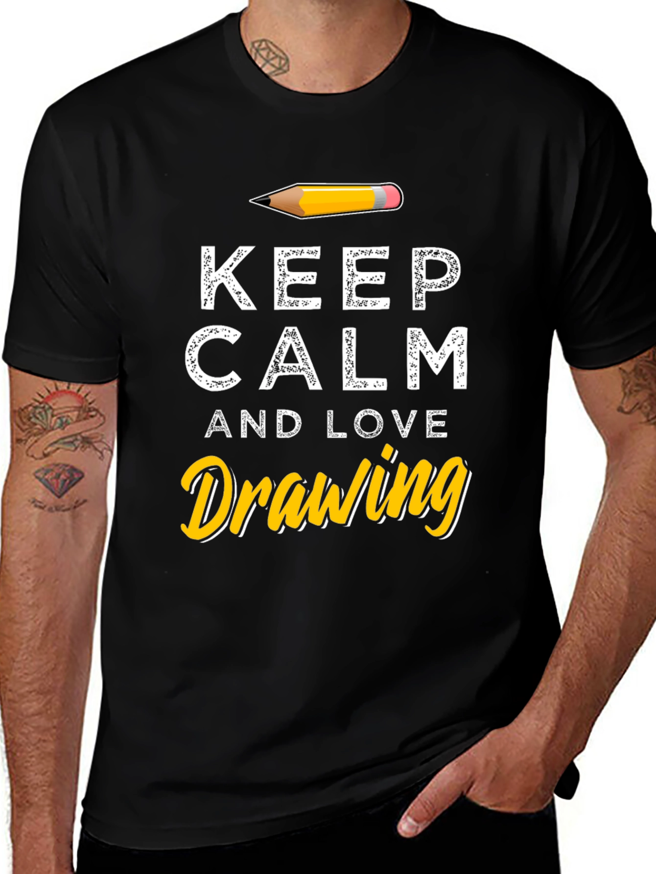 Keep Calm and Love Drawing T-Shirt