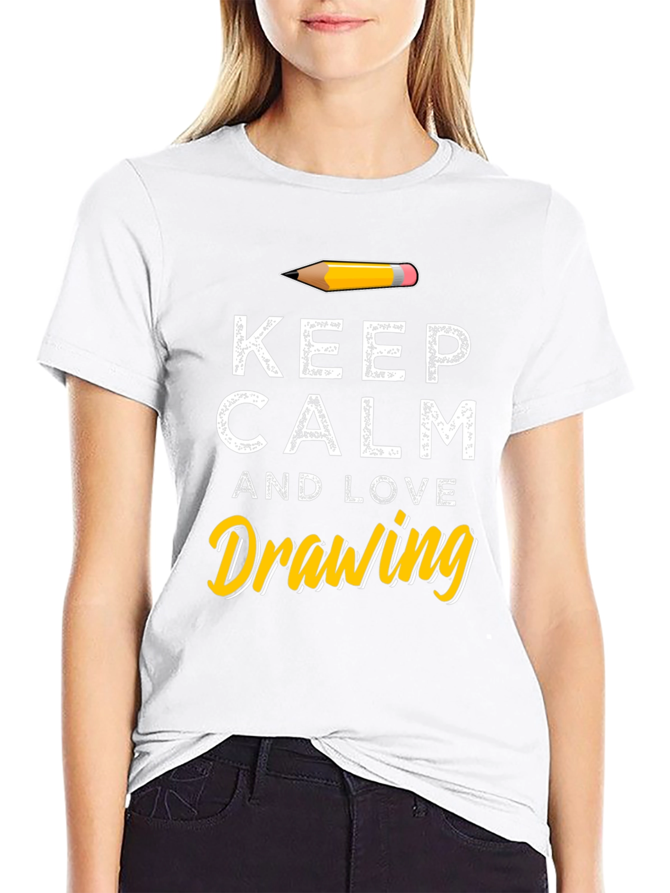 Keep Calm and Love Drawing T-Shirt