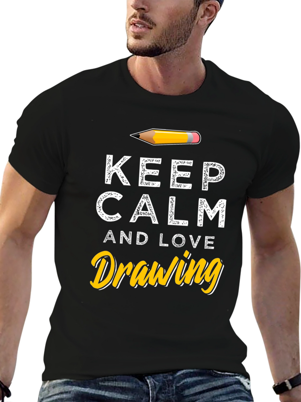 Keep Calm and Love Drawing T-Shirt