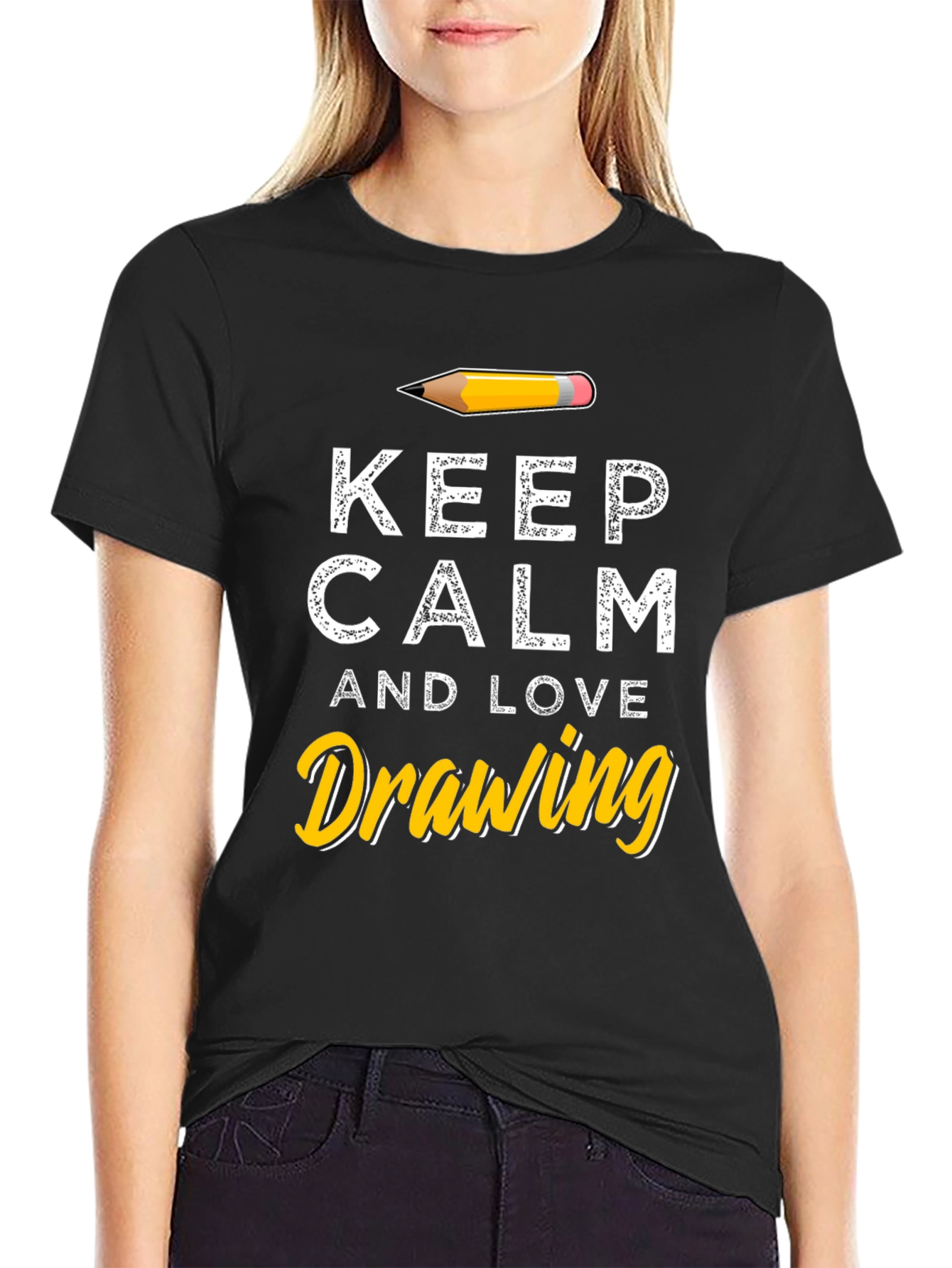 Keep Calm and Love Drawing T-Shirt