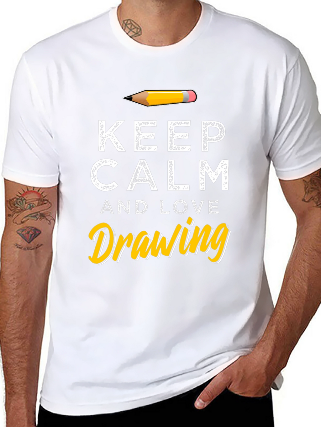 Keep Calm and Love Drawing T-Shirt