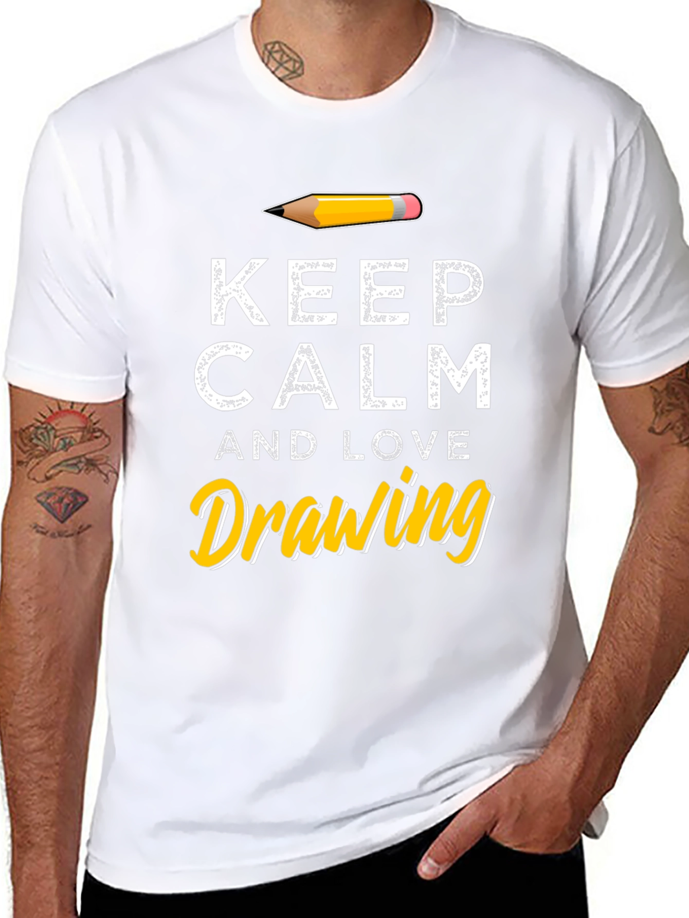 Keep Calm and Love Drawing T-Shirt