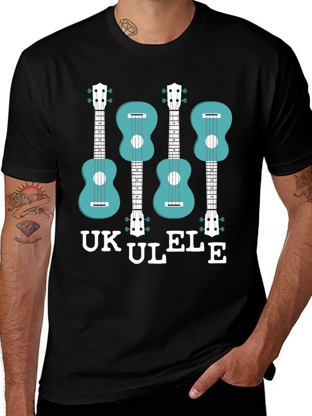 Ukulele Graphic T-Shirt - Musical Instrument Tee