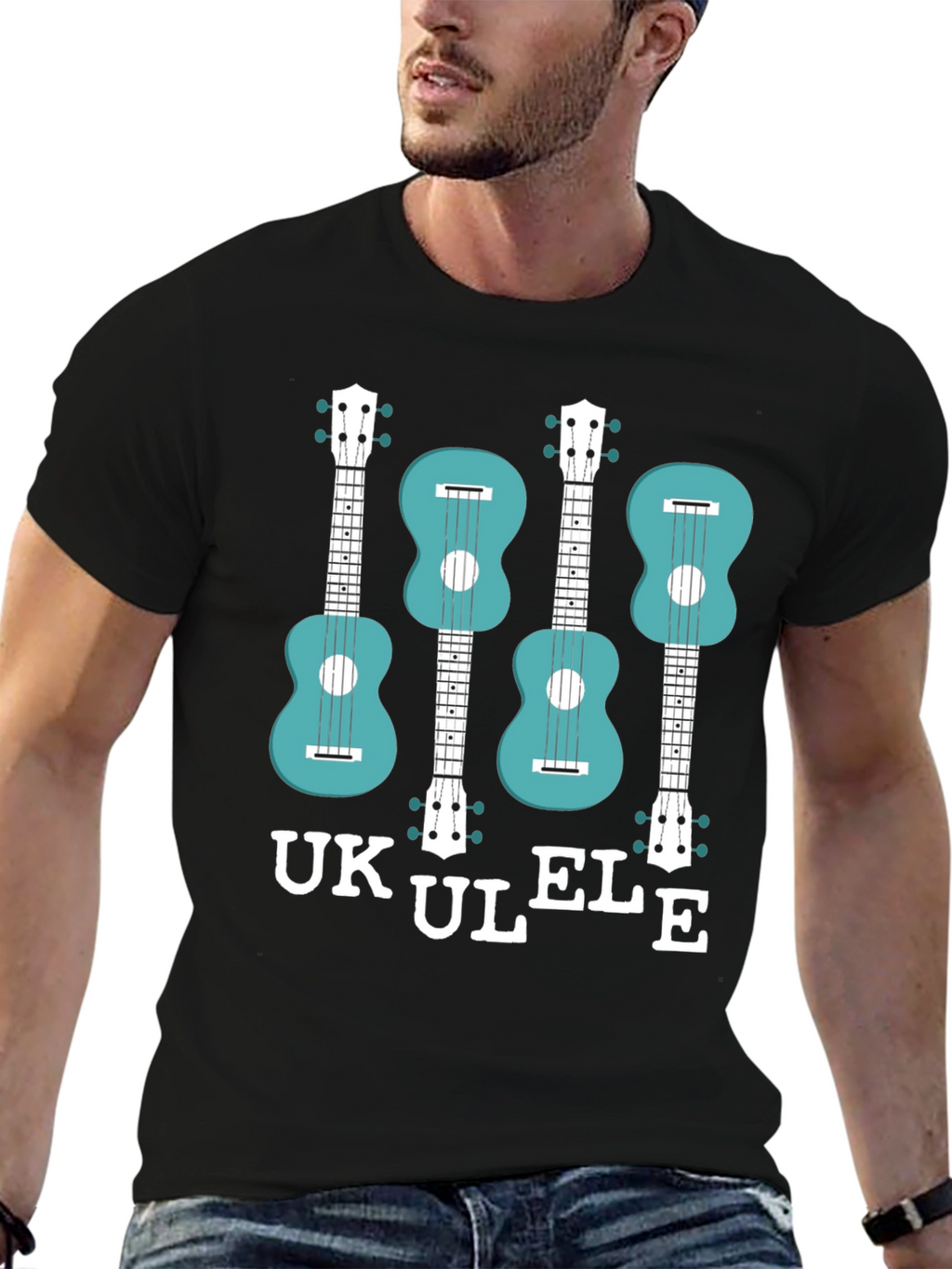 Ukulele Graphic T-Shirt - Musical Instrument Tee