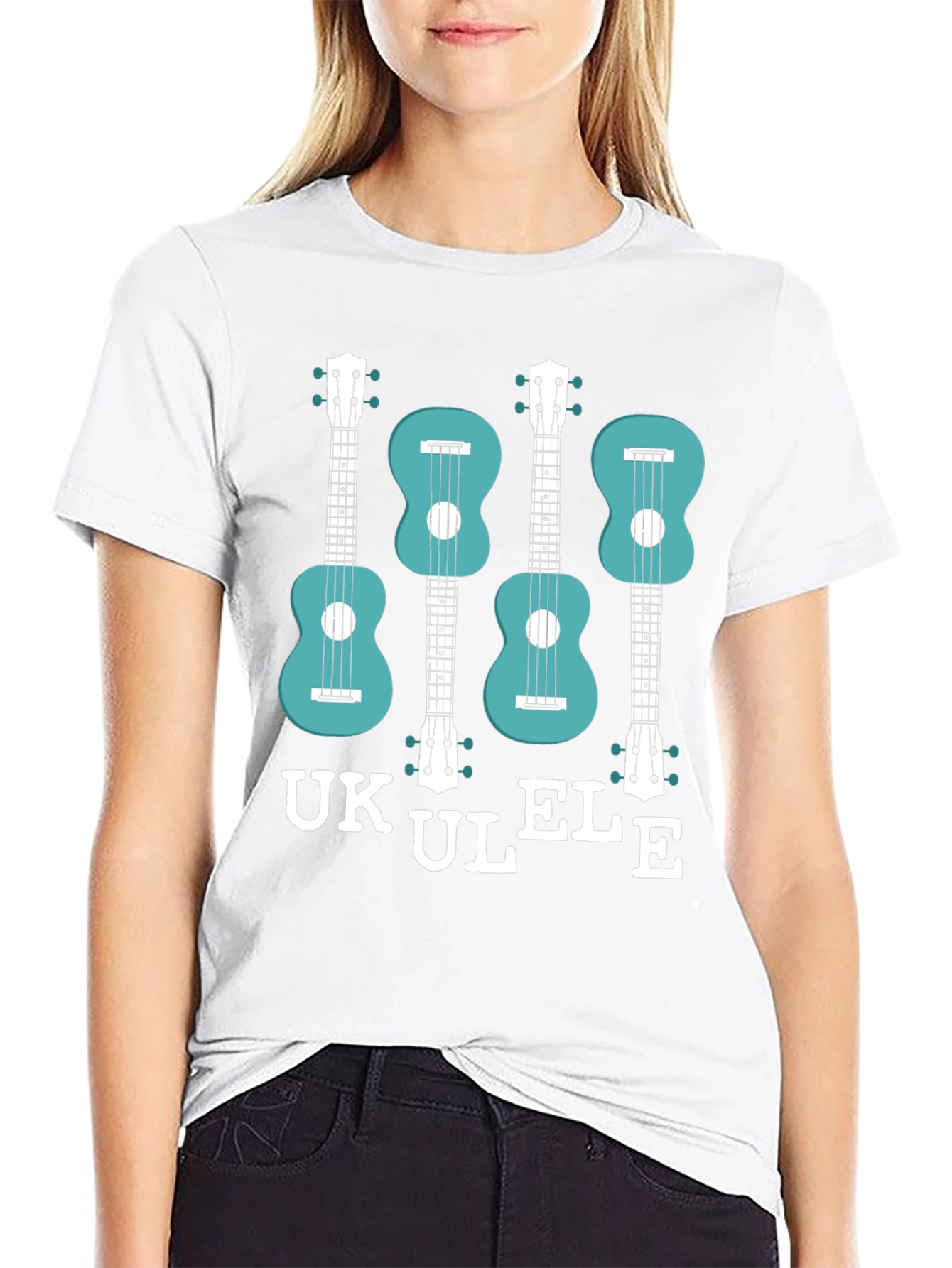 Ukulele Graphic T-Shirt - Musical Instrument Tee
