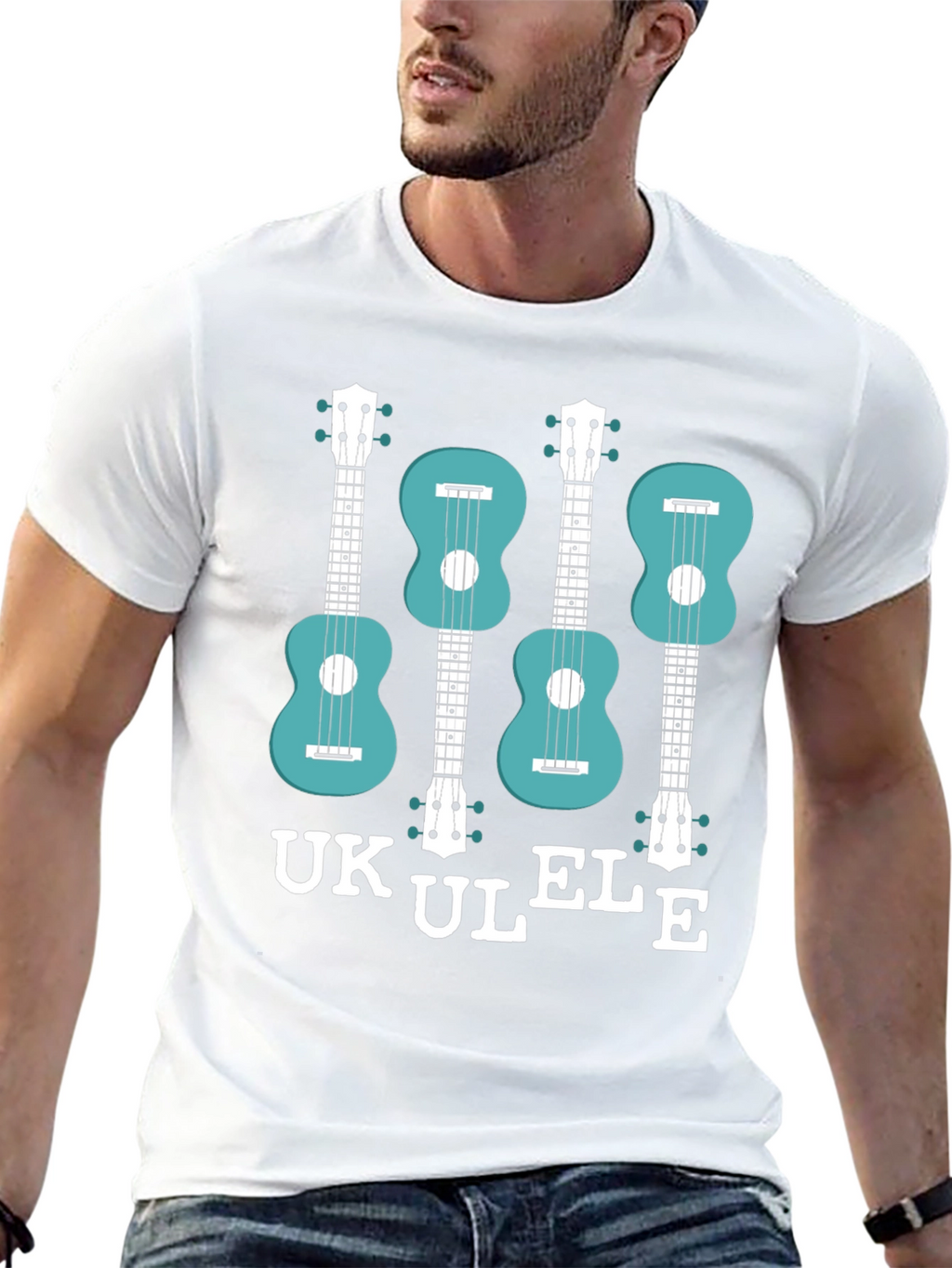 Ukulele Graphic T-Shirt - Musical Instrument Tee