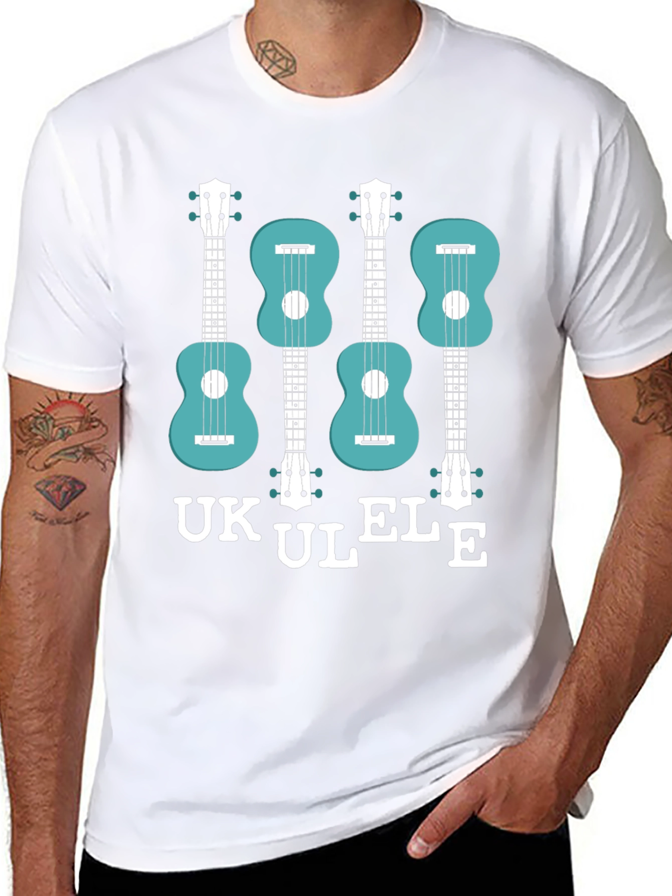 Ukulele Graphic T-Shirt - Musical Instrument Tee