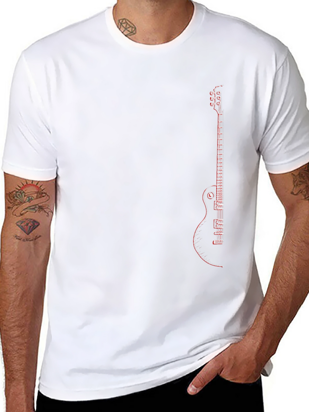 Guitar Graphic T-Shirt - Rocker Style