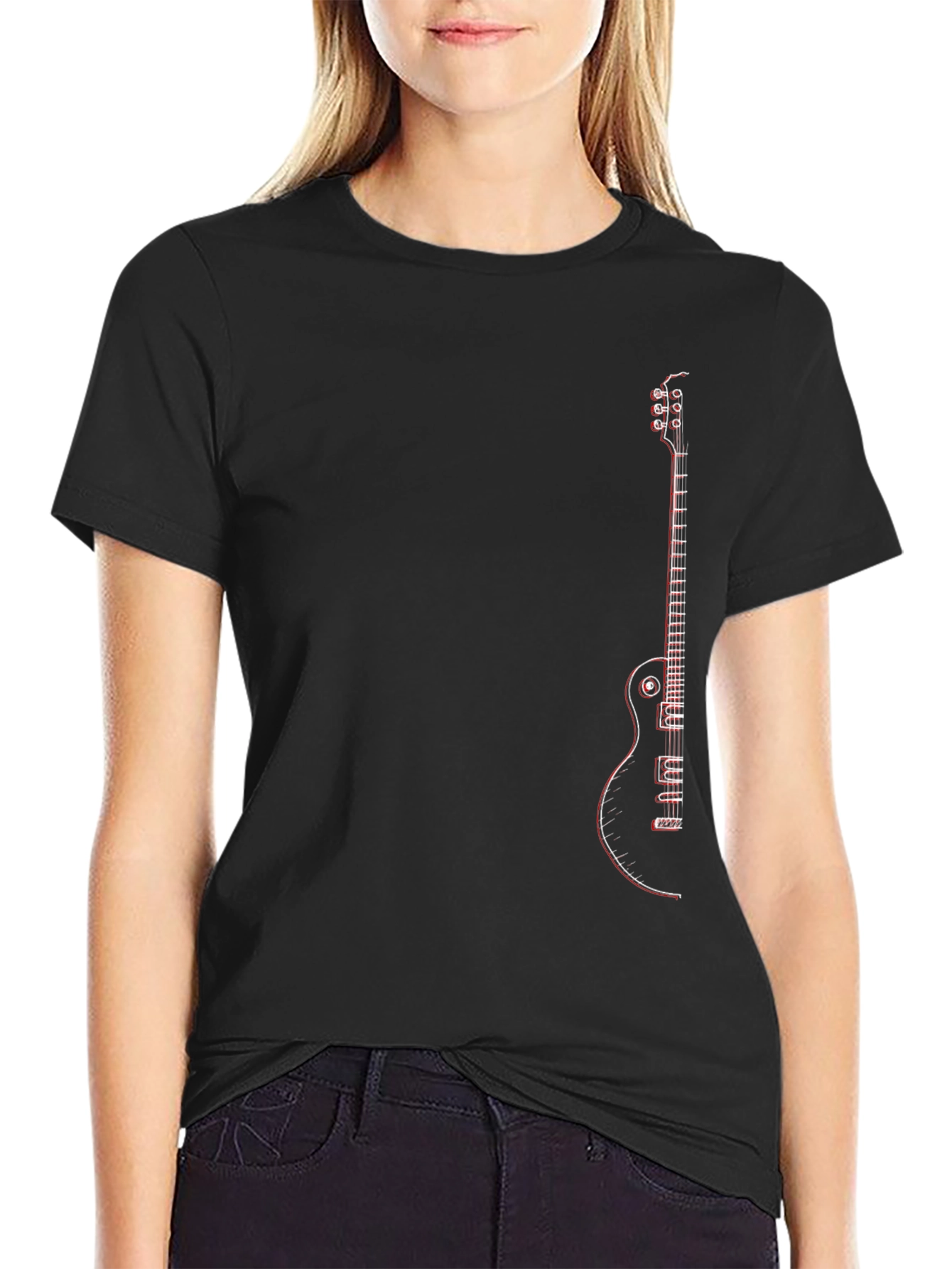 Guitar Graphic T-Shirt - Rocker Style