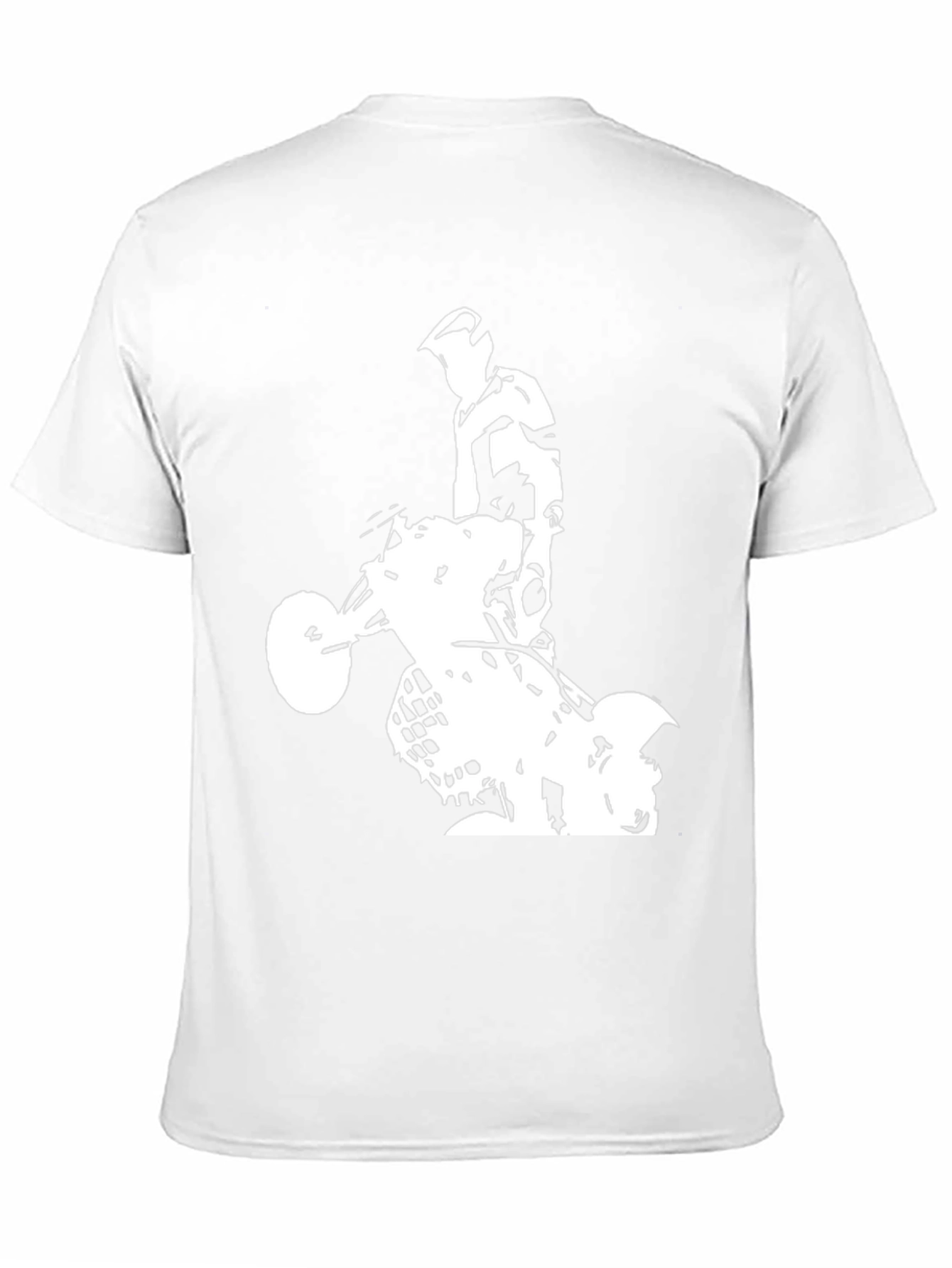 Black Graphic Tee: ATV Rider Design