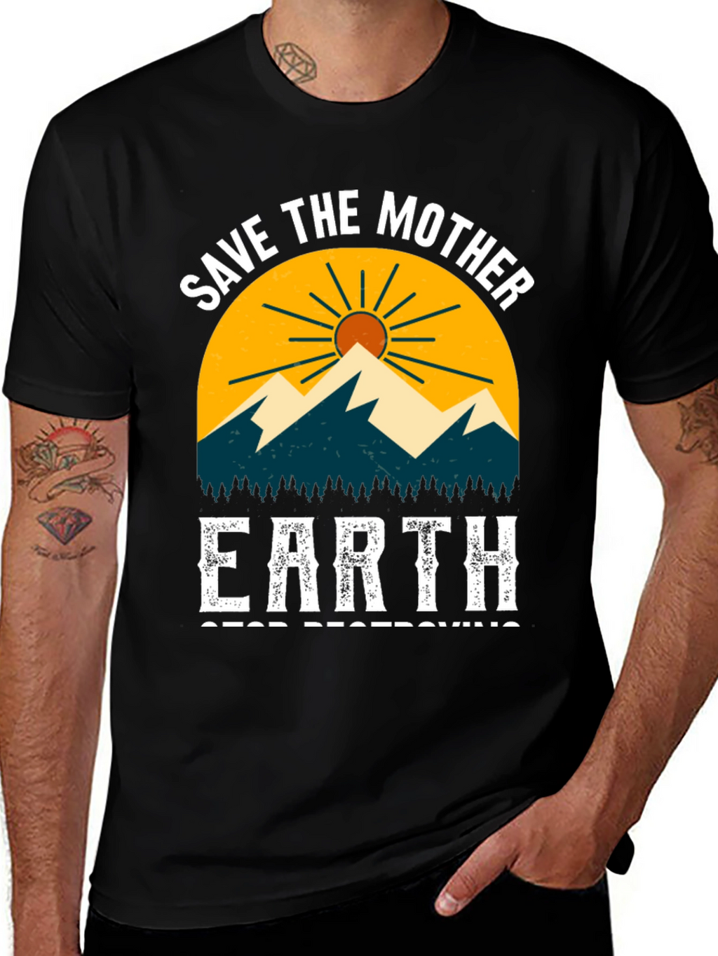 Save the Mother Earth Graphic T-Shirt