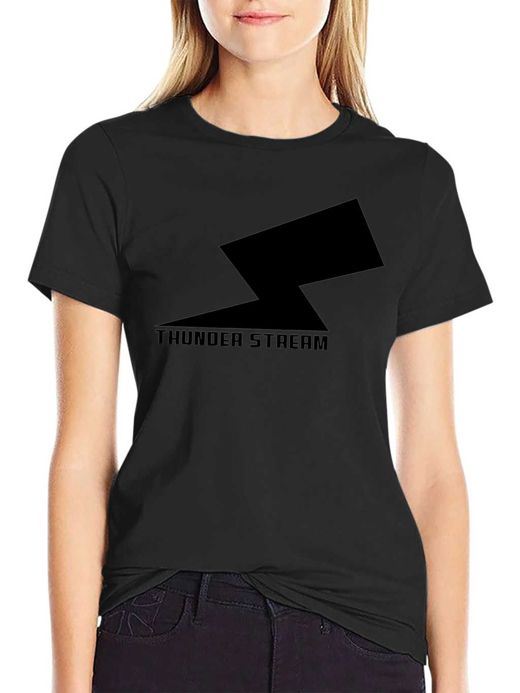 Thunder Stream Black Graphic Tee