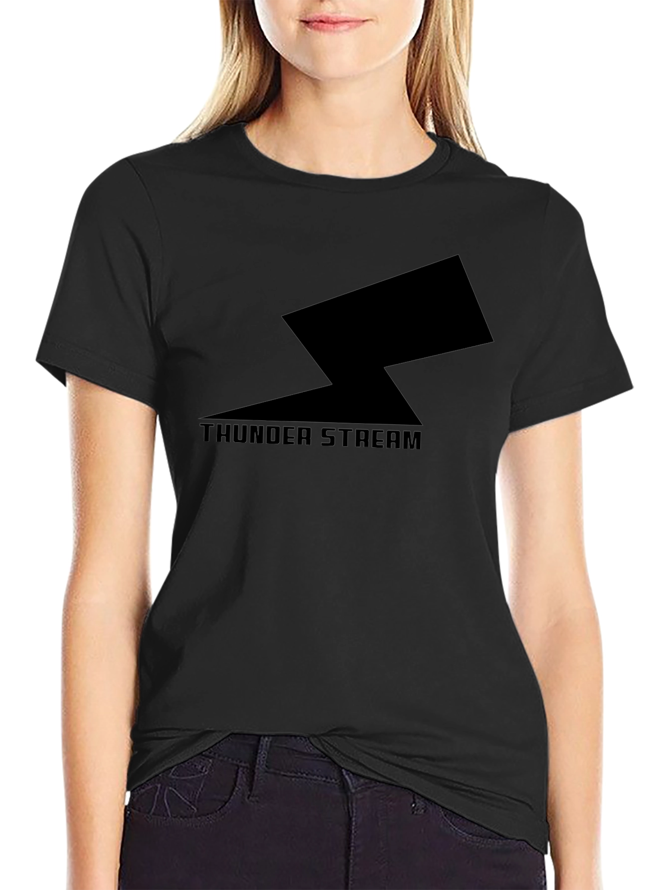 Thunder Stream Black Graphic Tee