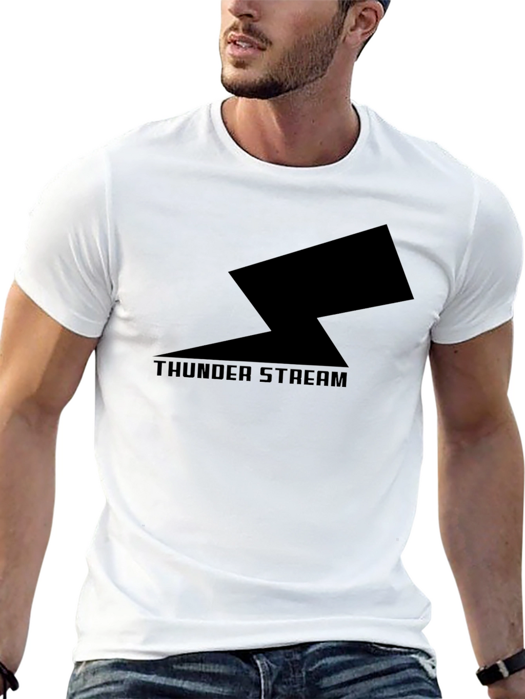 Thunder Stream Black Graphic Tee