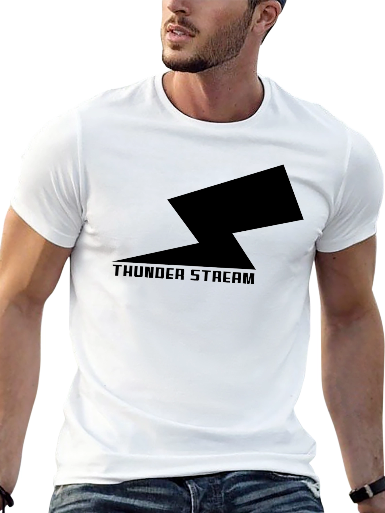 Thunder Stream Black Graphic Tee