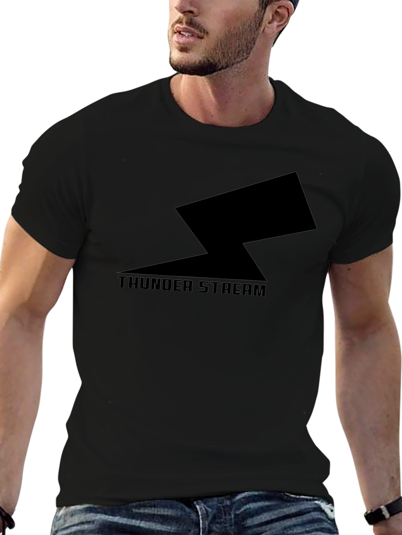 Thunder Stream Black Graphic Tee