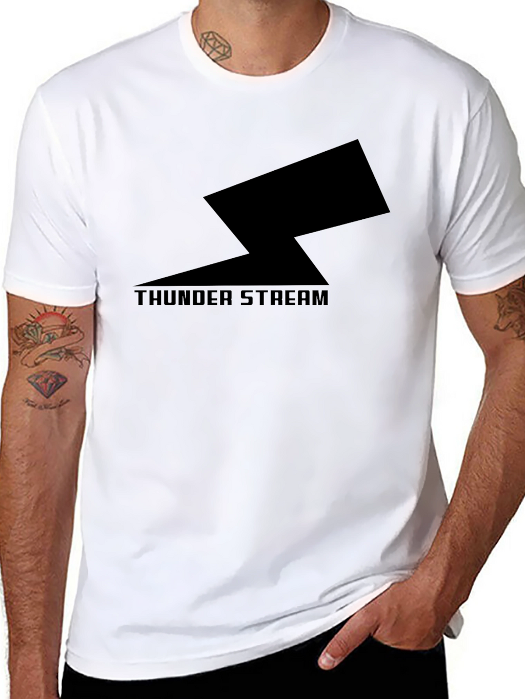Thunder Stream Black Graphic Tee