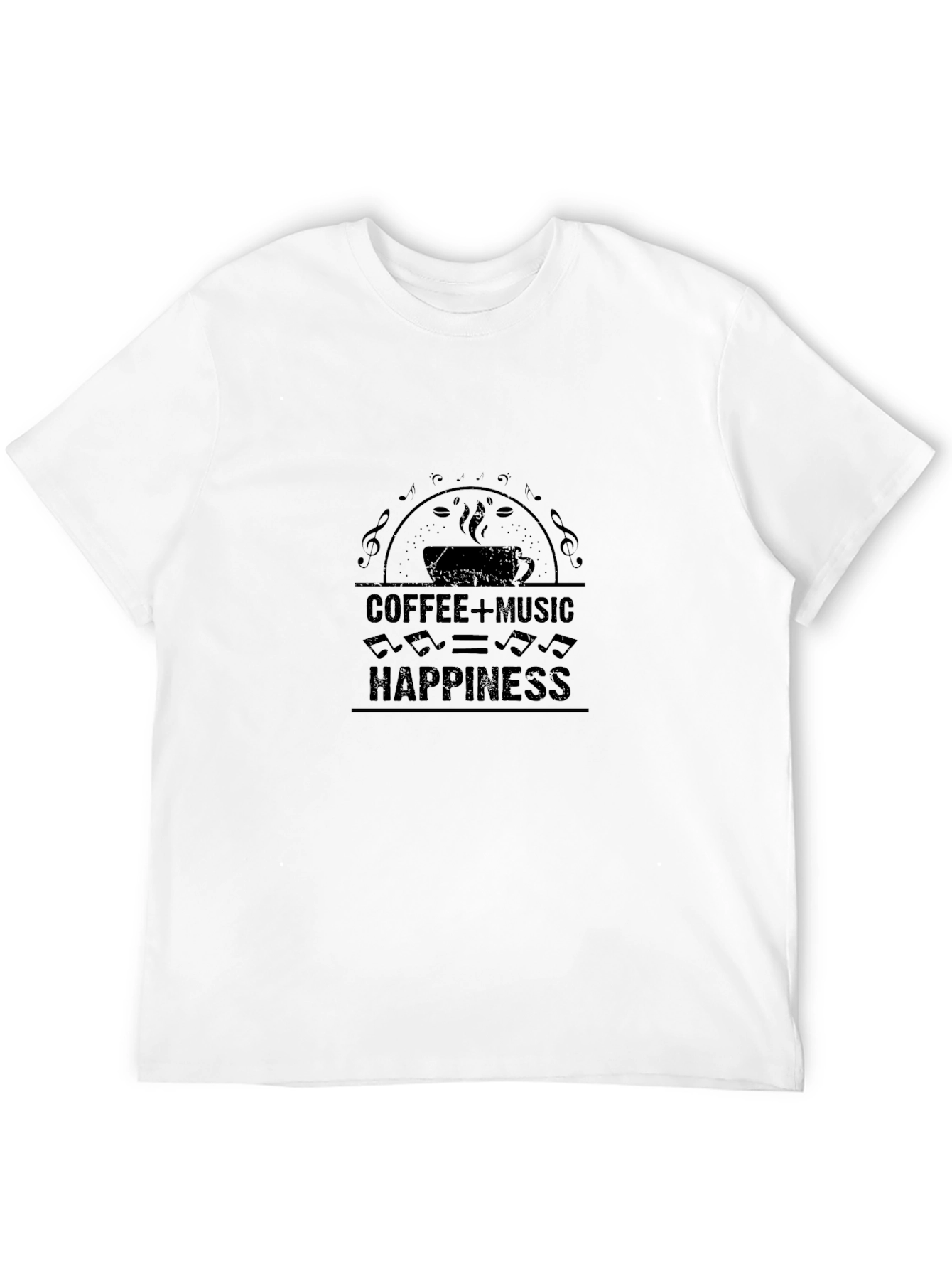 Coffee & Music = Happiness Graphic Tee