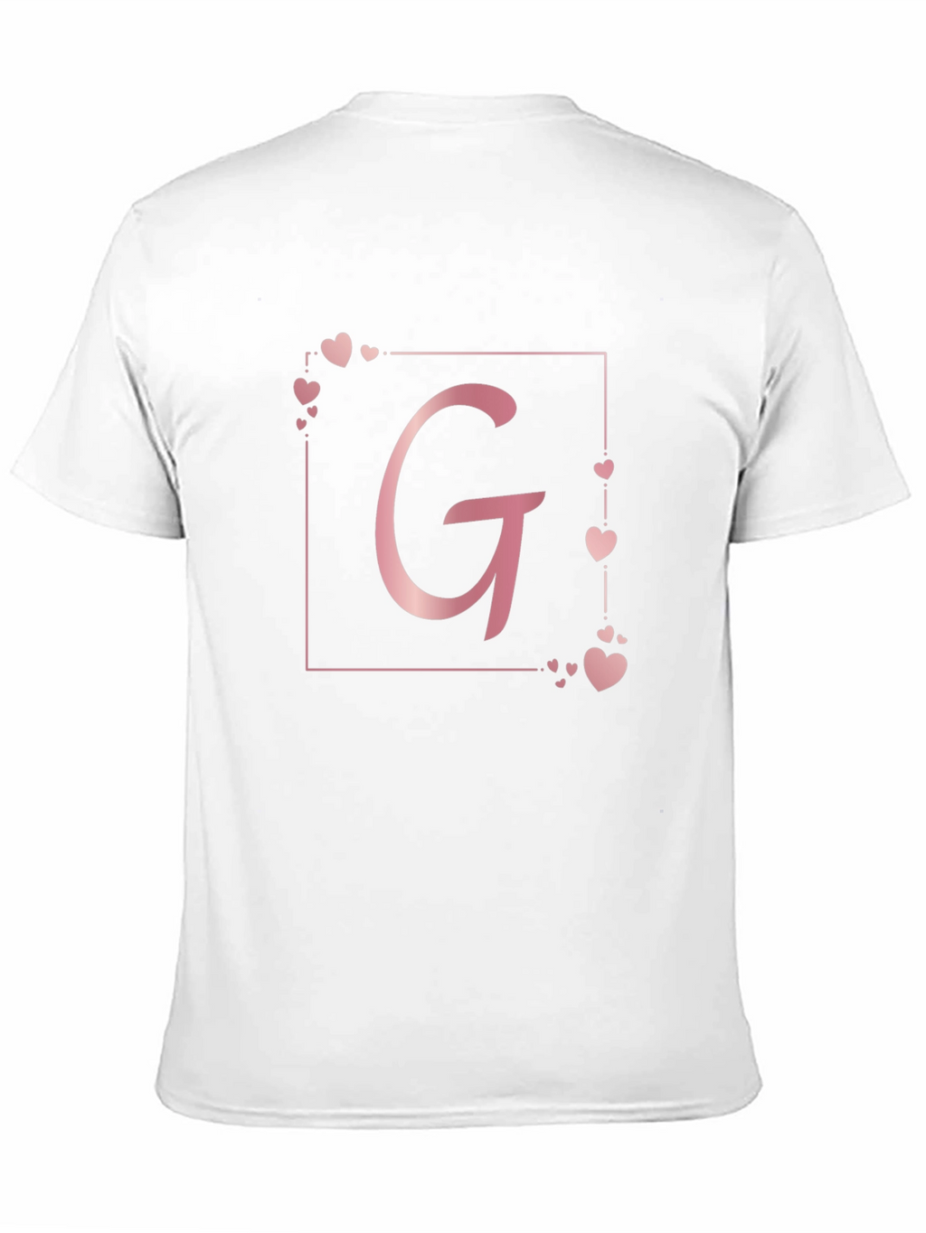 Elegant Letter G Heart Tee